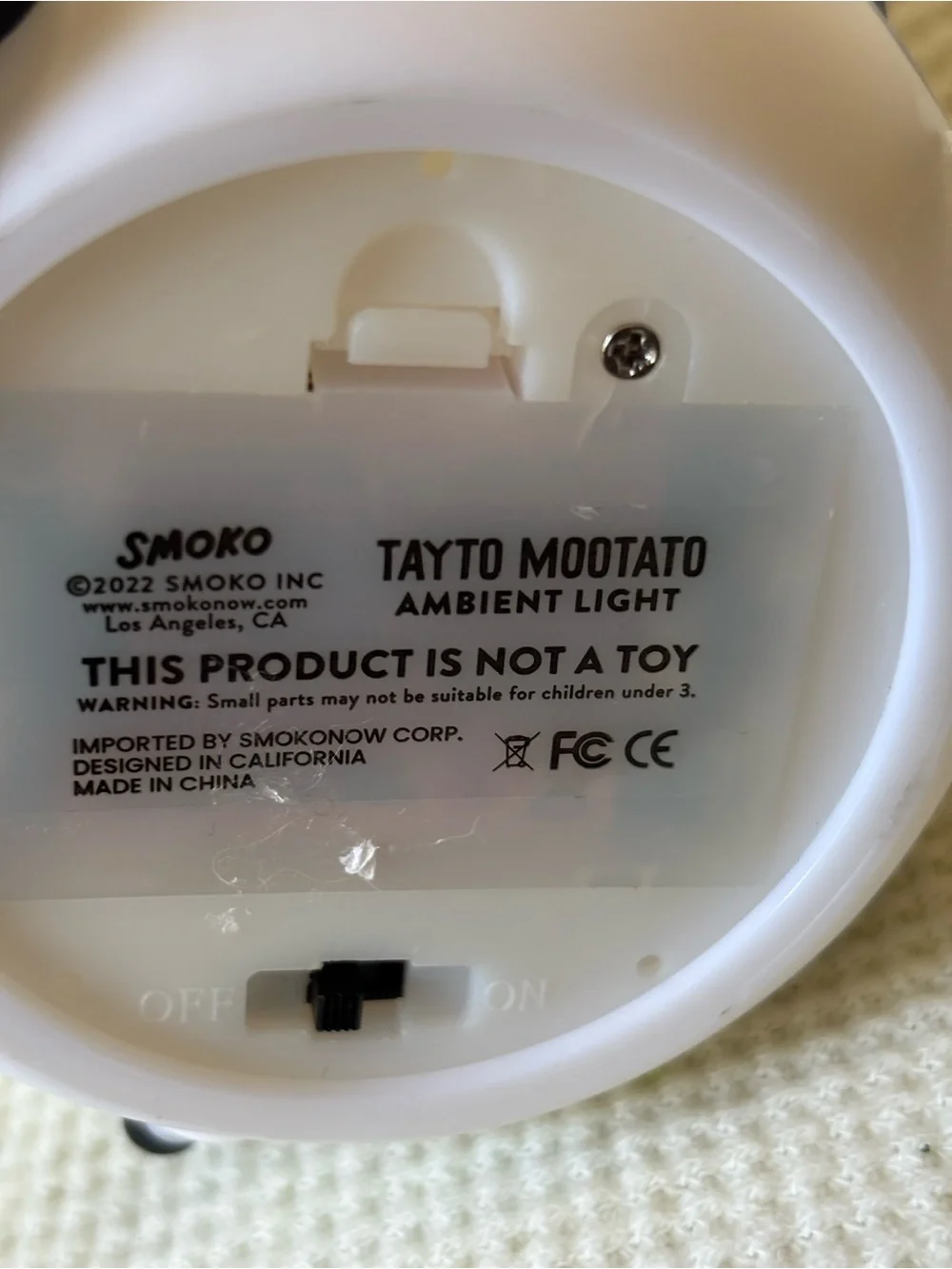 Smoko Tayto Mootato COW potato Ambient Light Works